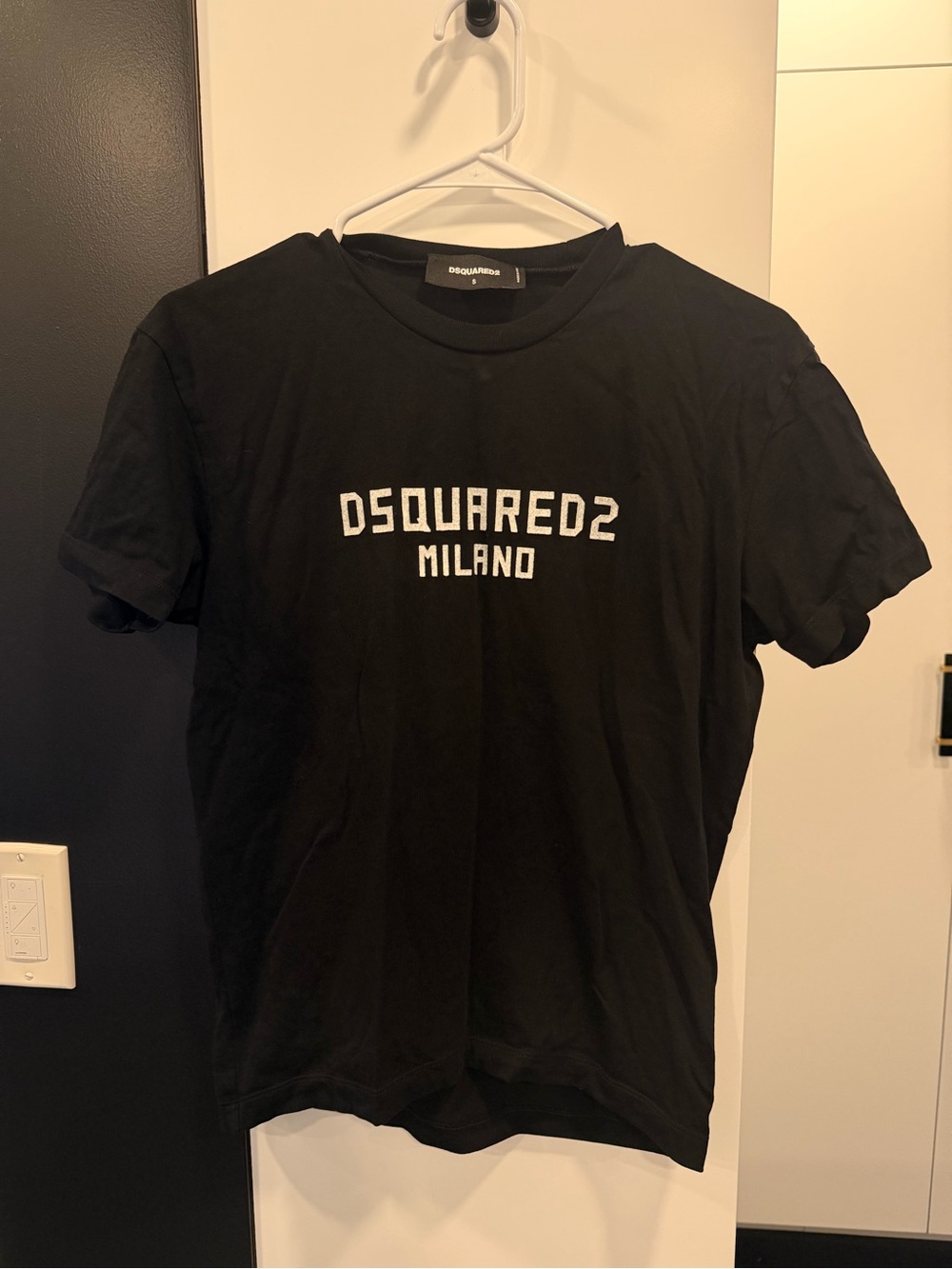 DSQUARED2 Black Crewneck Logo T-Shirt